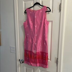 Pink Floral Sleeveless Dress